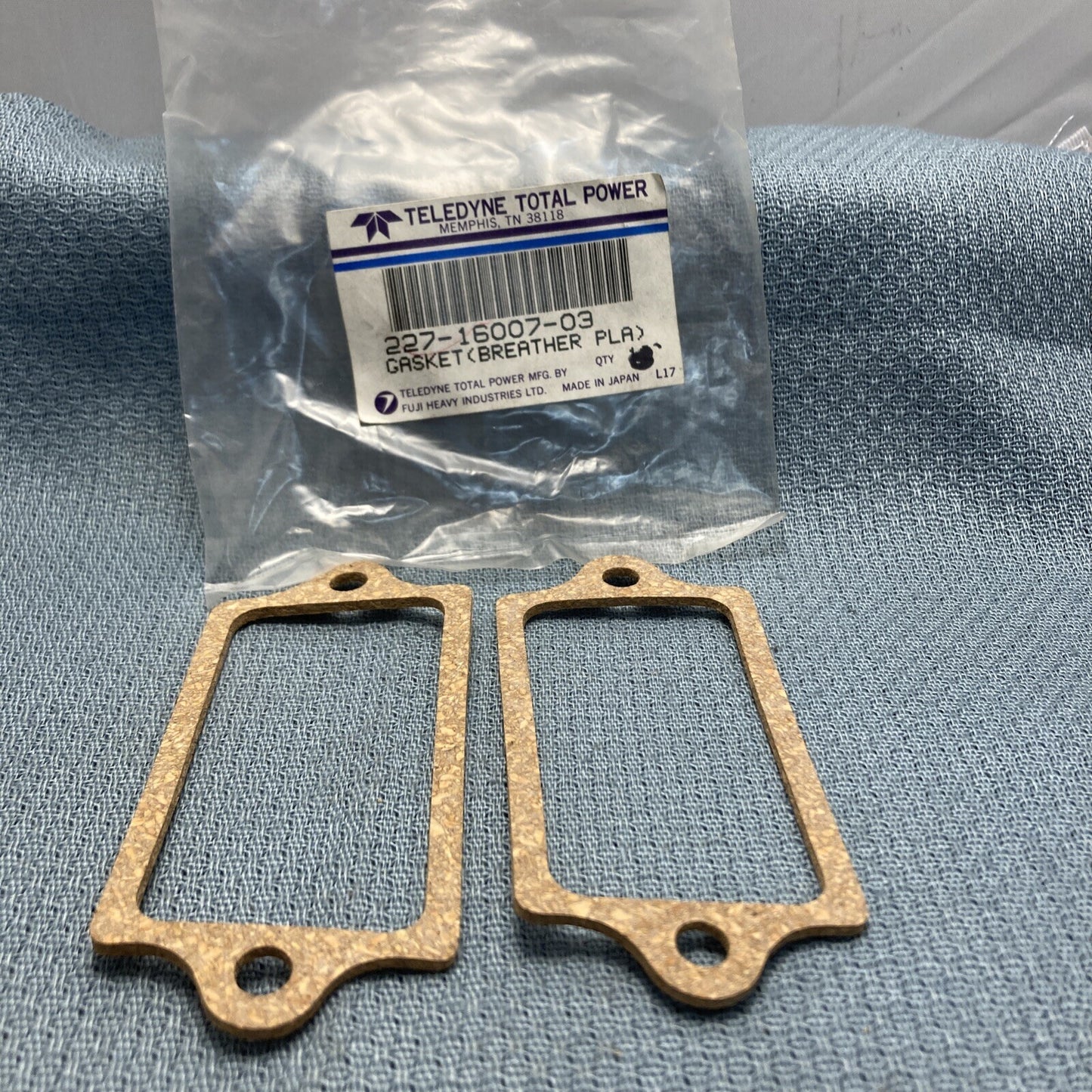 QTY 2, NEW TELEDYNE TOTAL POWER 227-16007-03 GASKET