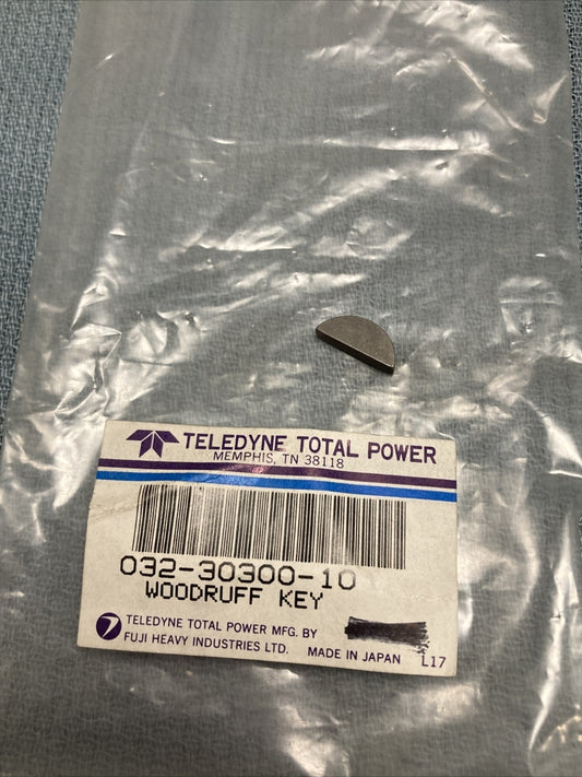 NEW TELEDYNE TOTAL POWER 032-30300-10 WOODRUFF KEY