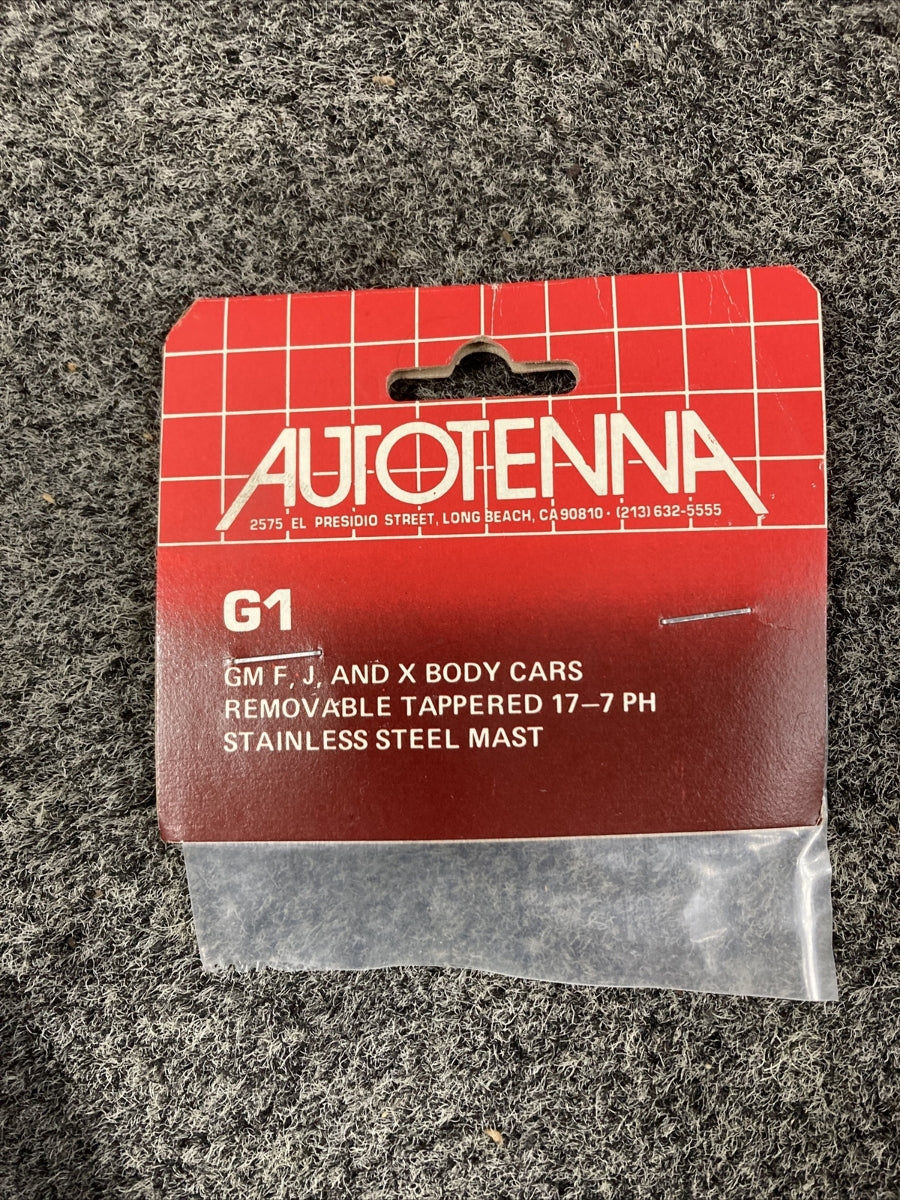 NEW AUTOTENNA G1 REMOVE TAPPERED 17-7 PH STAINLESS STEEL MAST GM F, J, & X BODY