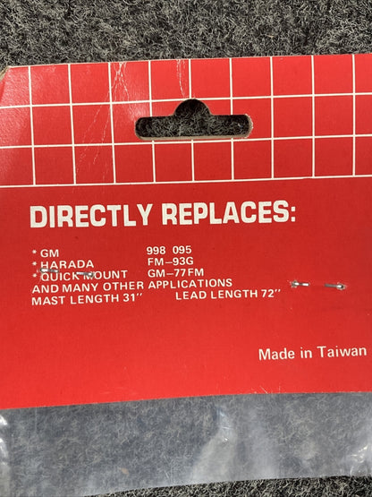 NEW AUTOTENNA G1 REMOVE TAPPERED 17-7 PH STAINLESS STEEL MAST GM F, J, & X BODY