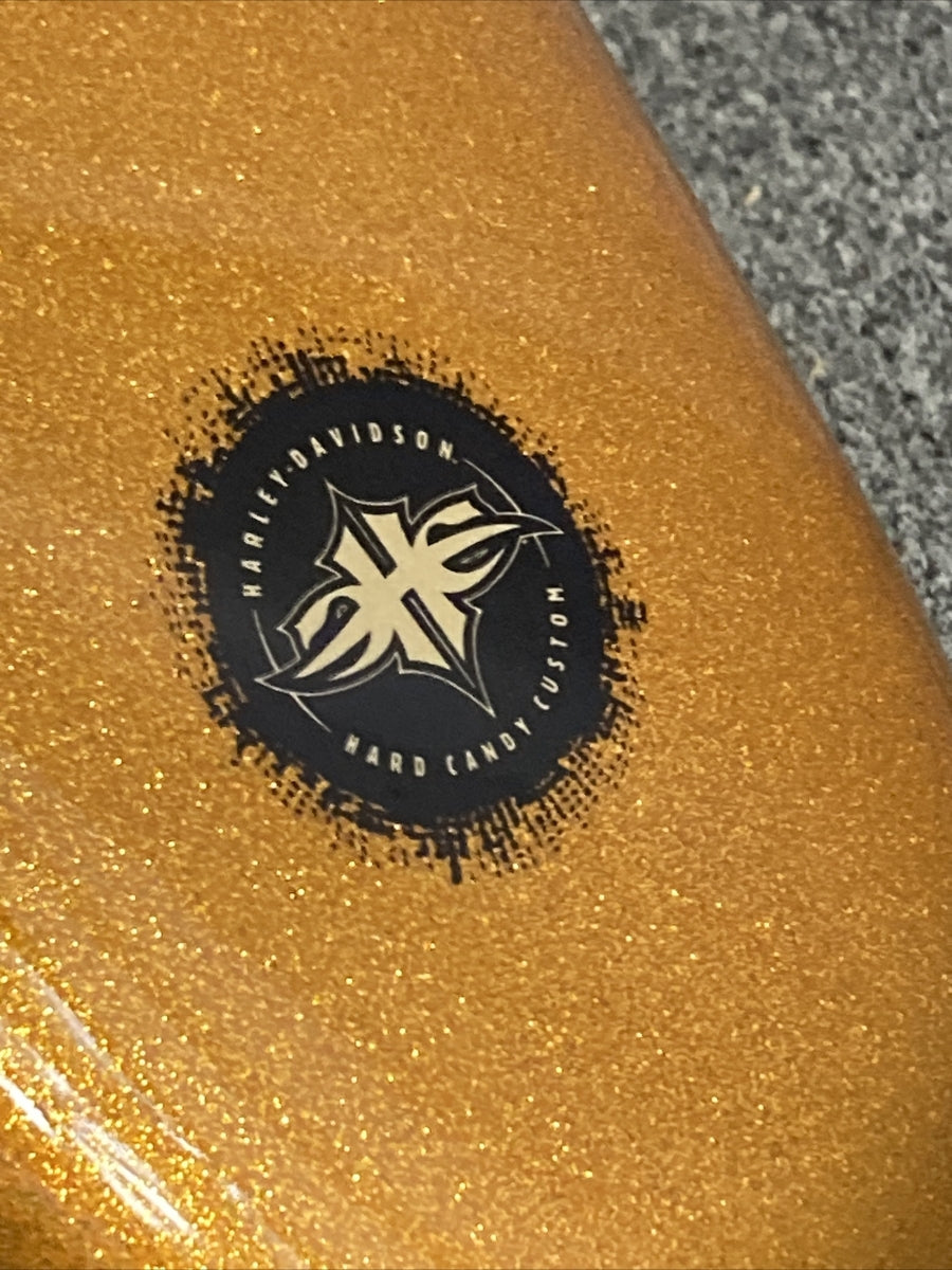 NEW GENUINE HARLEY DAVIDSON 61000231DWG CUSTOM FUEL TANK, GOLD FLAKE