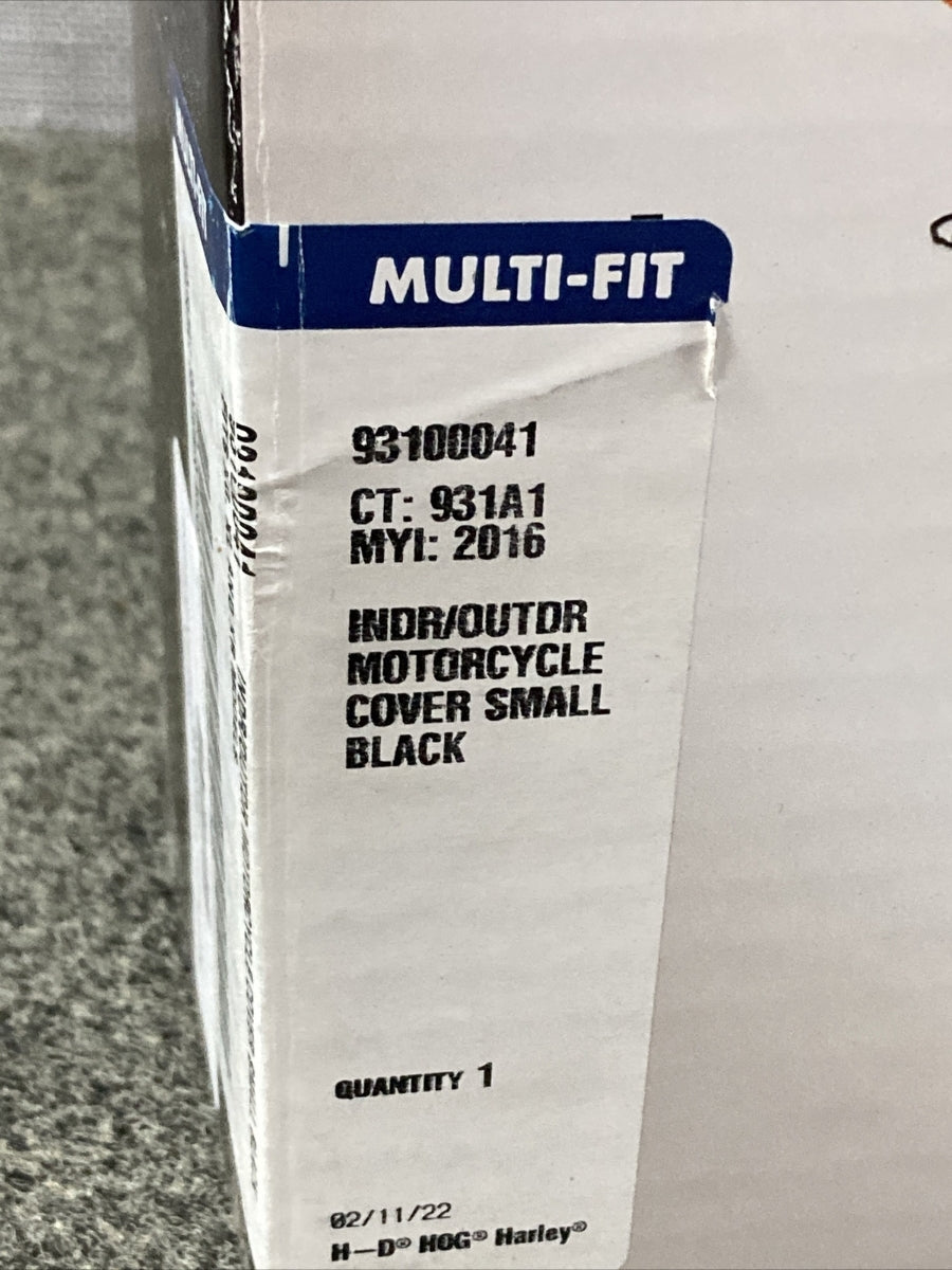 NEW GENUINE HARLEY DAVIDSON 93100041 INDOOR/OUTDOOR MOTORCYCLE COVER, BLACK