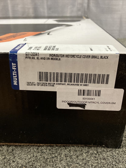 NEW GENUINE HARLEY DAVIDSON 93100041 INDOOR/OUTDOOR MOTORCYCLE COVER, BLACK