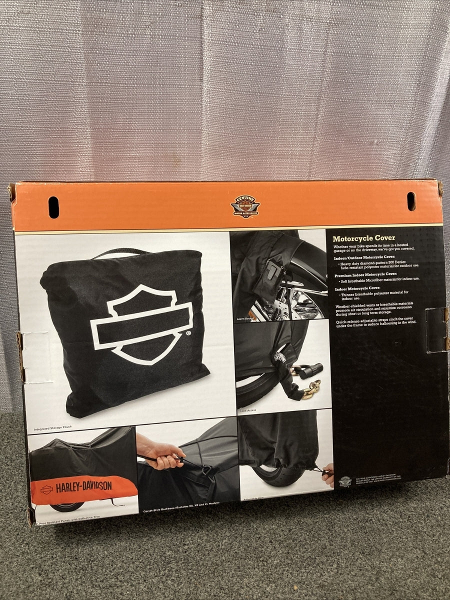 NEW GENUINE HARLEY DAVIDSON 93100041 INDOOR/OUTDOOR MOTORCYCLE COVER, BLACK