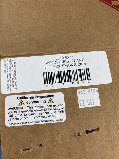 NEW KLOCK WERKS 2310-0572 DARK SMOKE 5" FLARE WINDSHIELD