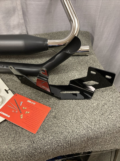 NEW COBRA 6462B POWRPRO 2:1 BLK/CHR EXHAUST SYSTEM FOR HARLEY DAVIDSON SPORTSTER