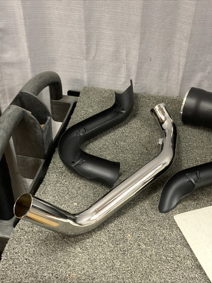 NEW COBRA 6462B POWRPRO 2:1 BLK/CHR EXHAUST SYSTEM FOR HARLEY DAVIDSON SPORTSTER