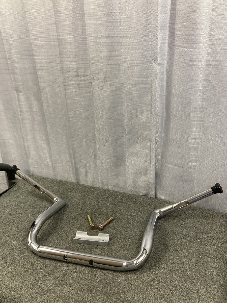 NEW LA CHOPPERS 0601-4621 12" CHROME 1-1/2" GRANDE TWIN PEAKS TOURING HANDLEBARS
