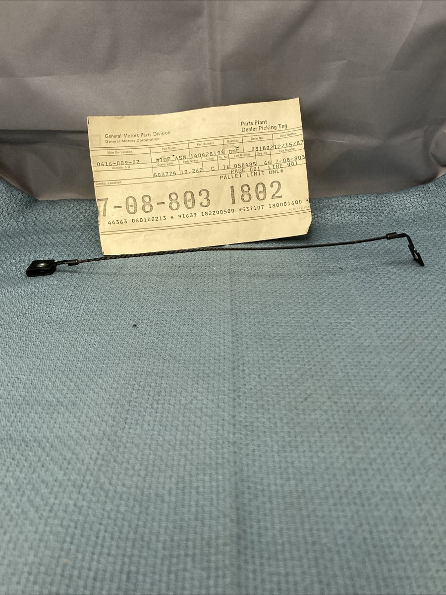 NEW GENUINE GM 14042819 STOP, INSTRUMENT PANEL COMPARTMENT DOOR GR 10.262