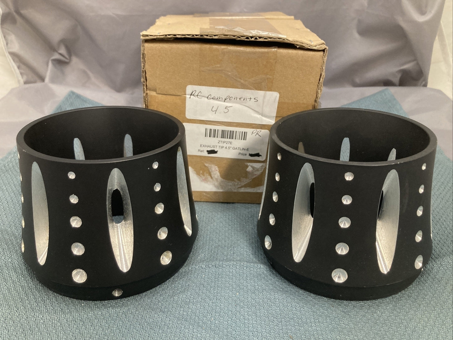 NEW RCX COMPONENTS ZTIP27E EXHAUST TIP 4.5" GATLIN-E