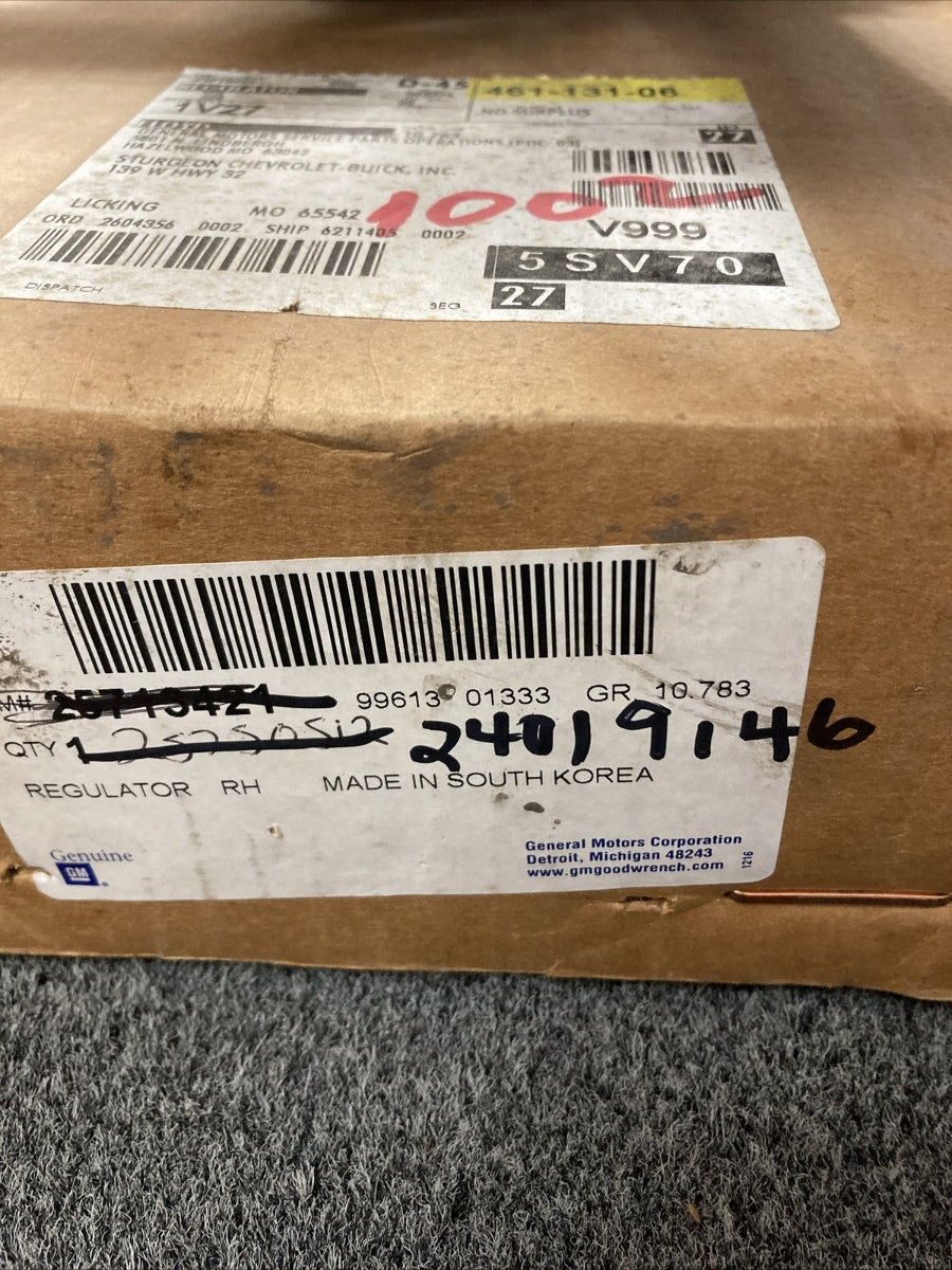 NEW GENUINE GM 24019146 WINDOW MOTOR GR 10.783