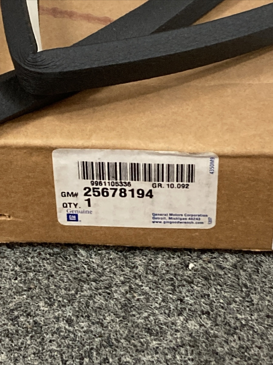 NEW GENUINE GM 25678194 SEALING STRIP, WINDSHIELD GR 10.092