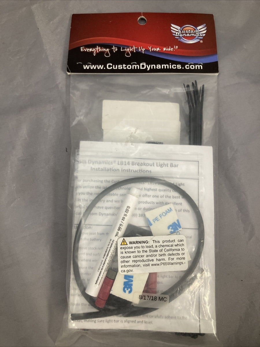 NEW CUSTOME DYNAMICS 2040-1510 LIGHT BAR BRAKE LIGHT BREAKOUT HARLEY