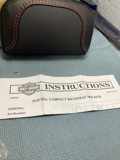 NEW GENUINE HARLEY DAVIDSON 52300555 KIT, BACKREST, COMPACT