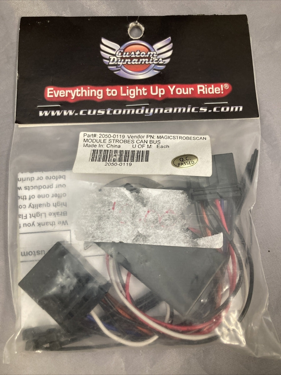 NEW CUSTOME DYNAMICS 2050-0119 MAGIC STROBES BRAKE LIGHT FLASHER HARLEY
