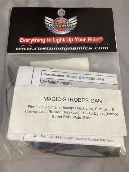 NEW CUSTOME DYNAMICS 2050-0119 MAGIC STROBES BRAKE LIGHT FLASHER HARLEY