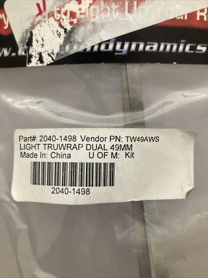 NEW CUSTOME DYNAMICS 2040-1498 TRUEWRAP DUAL TURN SIGNAL LIGHTS 49mm