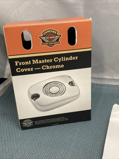 NEW GENUINE HARLEY DAVIDSON 37000278 FRONT MASTER CYL COVER, CHRM