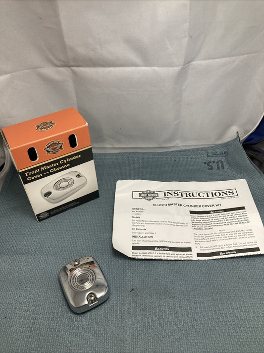 NEW GENUINE HARLEY DAVIDSON 37000278 FRONT MASTER CYL COVER, CHRM