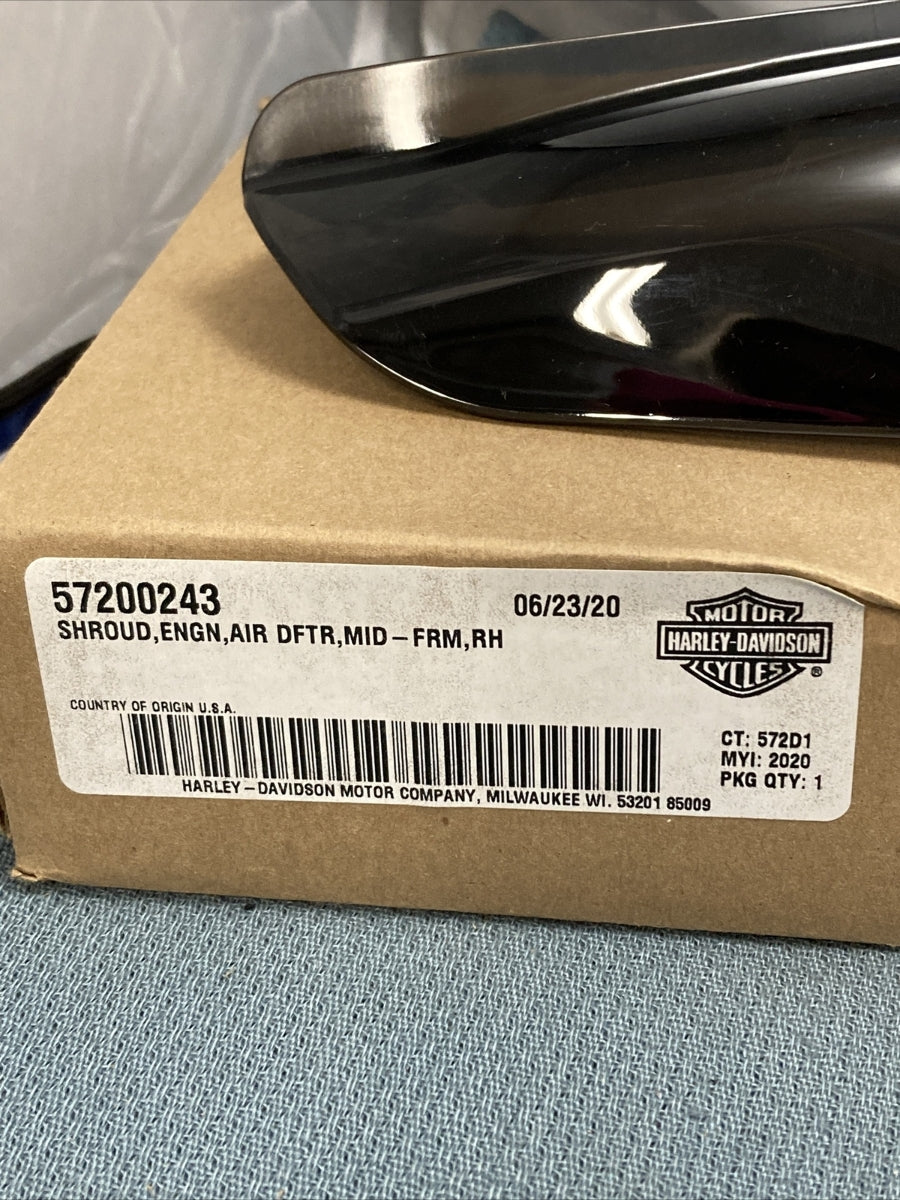 NEW GENUINE HARLEY DAVIDSON 57200243 SHROUD, ENGN, AIR DFTR, MID-FRM, RH