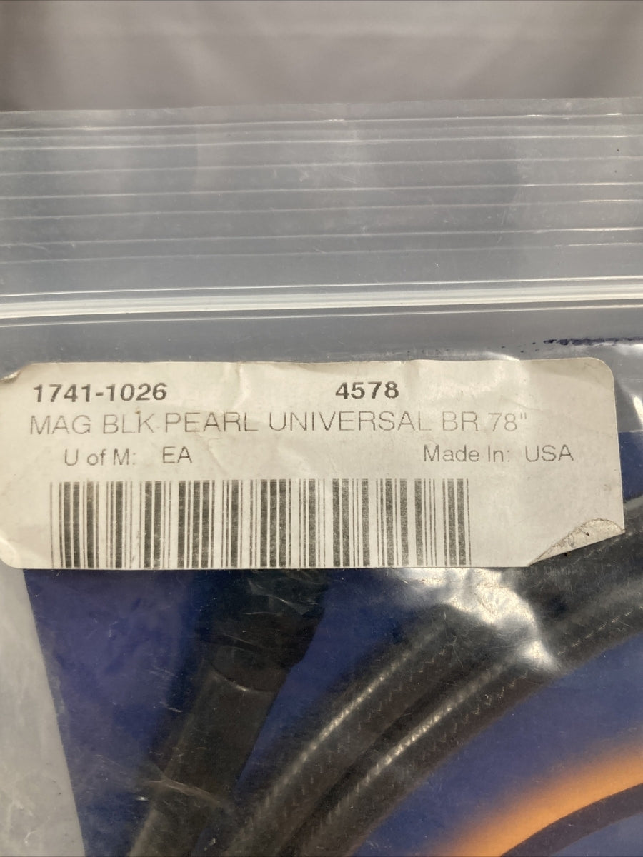 NEW MAGNUM 1714-1026 UNIVERSAL BRAKE LINE BLACK PEARL 78"