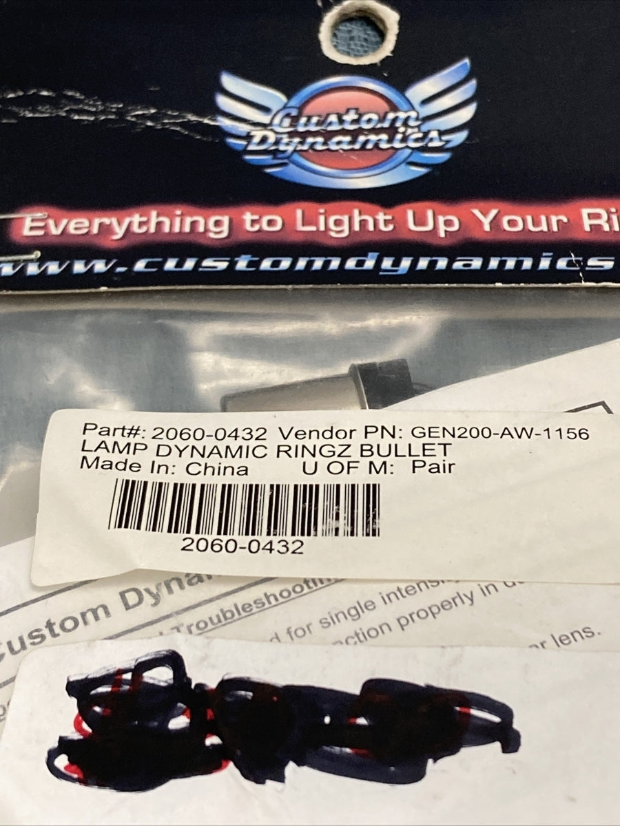 NEW CUSTOM DYNAMICS 2060-0432 LAMP DYNAMIC RINGZ BULLET