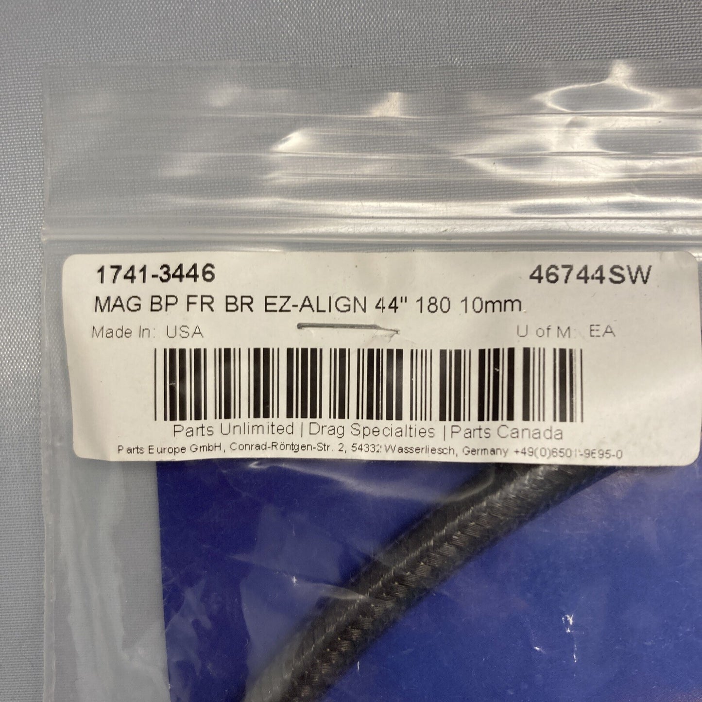 NEW MAGNUM 46744SW Black Pearl E-Z Align Front Line 180° 10mm 44" 1741-3446