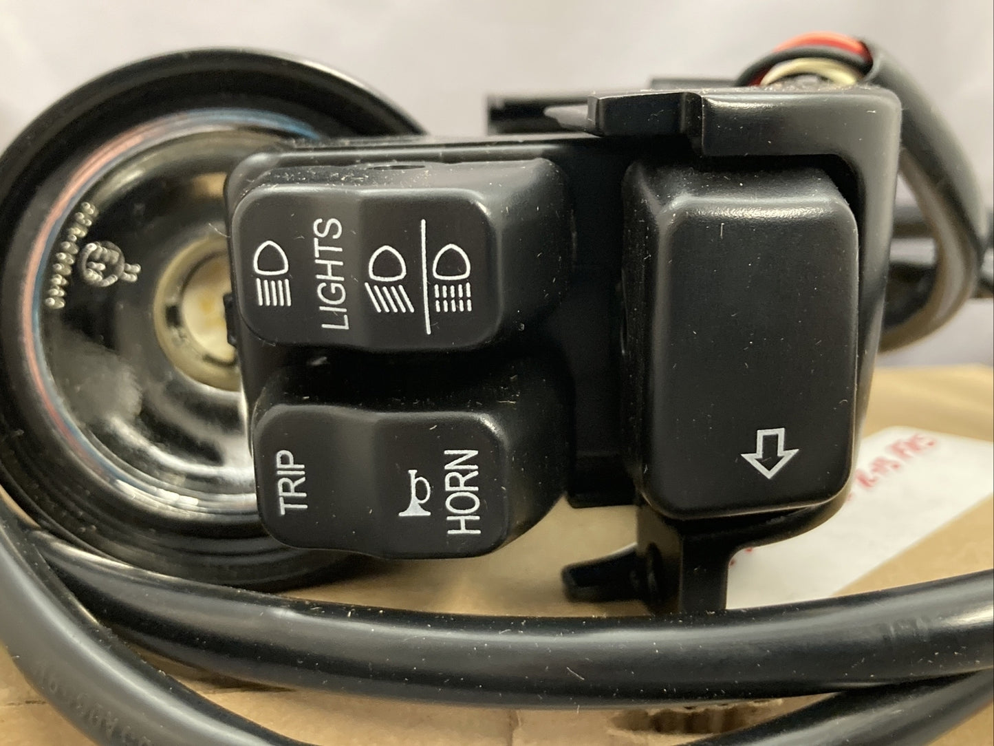 NEW GENUINE HARLEY DAVIDSON 72953-12 SWITCH MODULE LH NW/BLACK TURN SIGNAL