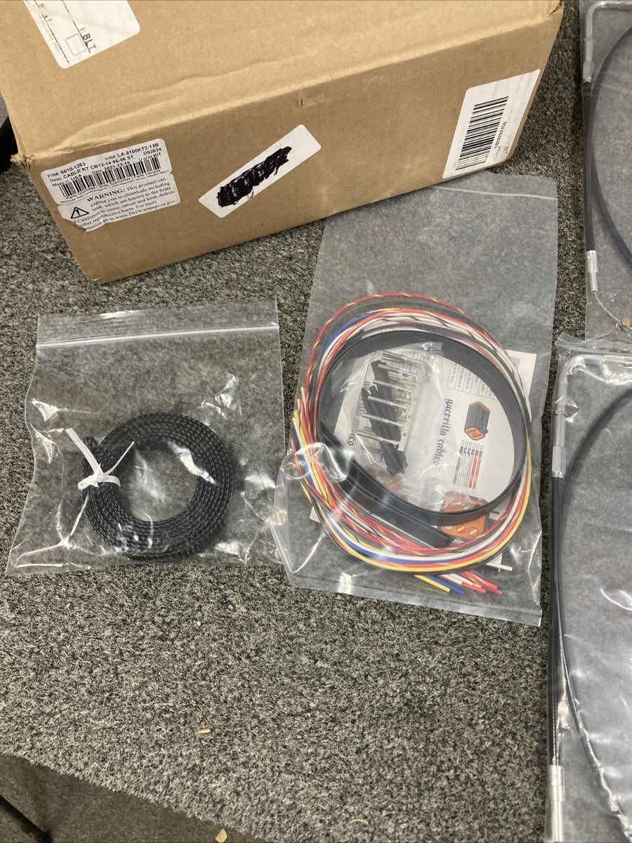 NEW LA CHOPPERS LA-8100KT2-13B CABLE KIT CB12-14 96-06 ST