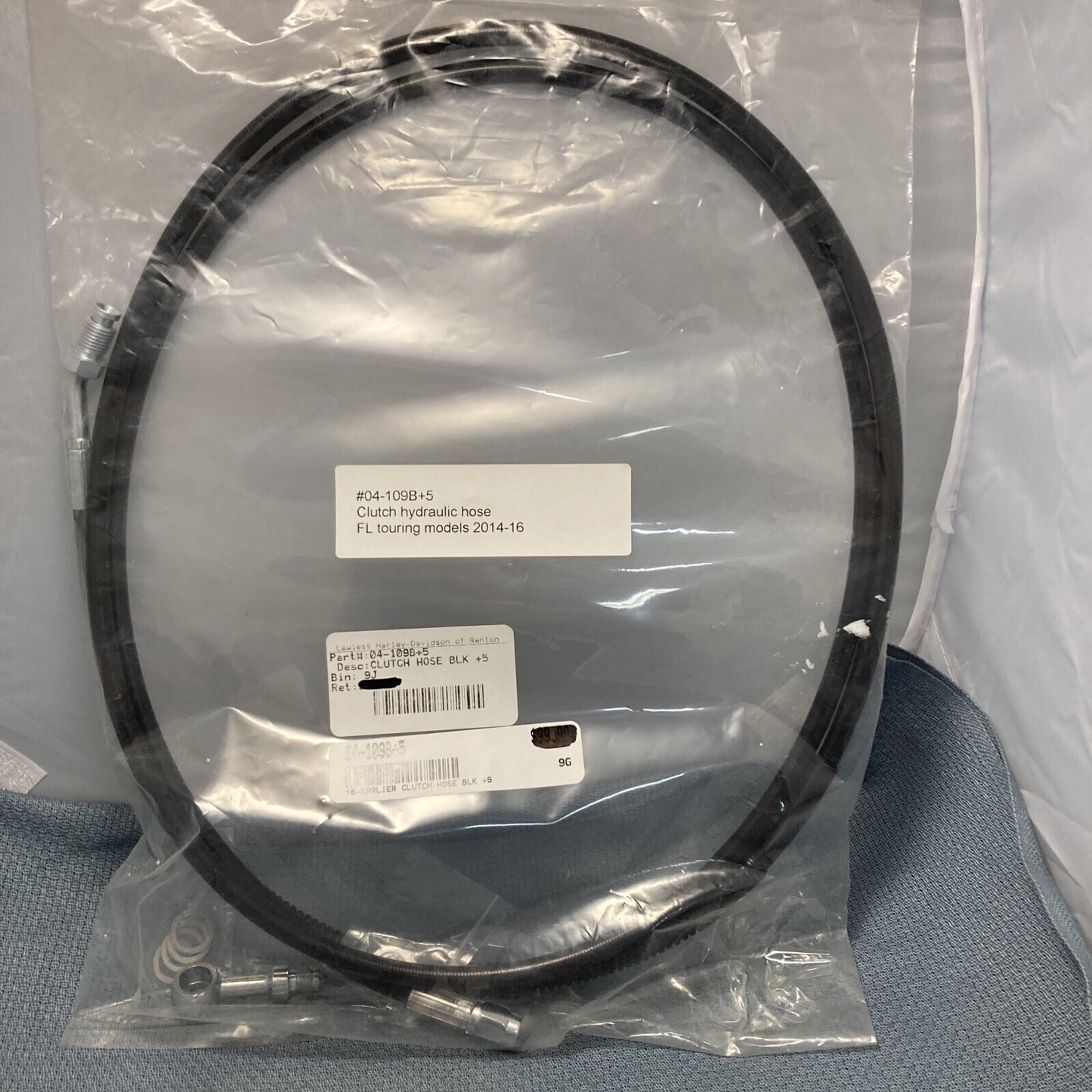 NEW LA CHOPPERS 04-109B+5 CLUTCH HYDRAULIC HOSE FL TOURING 2014-2016