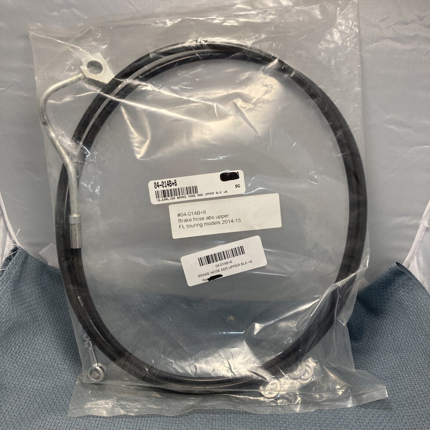 NEW LA CHOPPERS 04-014B+8 BRAKE HOSE ABS UPPER FL TOURING 2014-2015