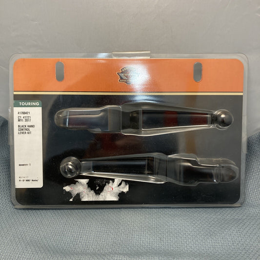 NEW GENUINE HARLEY DAVIDSON 41700421 Black Hand Control Lever Kit BLACK