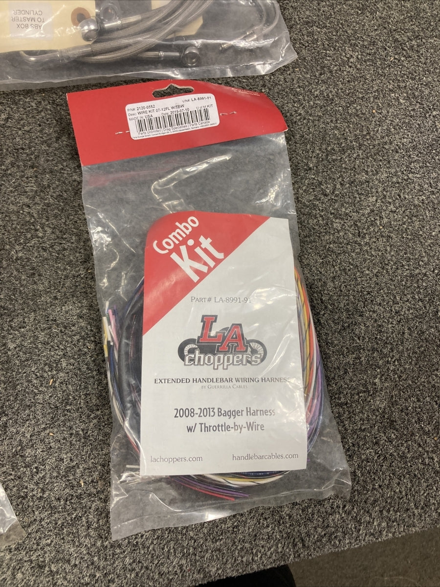 NEW LA CHOPPERS LA-8051KT2-13 CABLE KIT C12-14 FL ABS 0010-1230