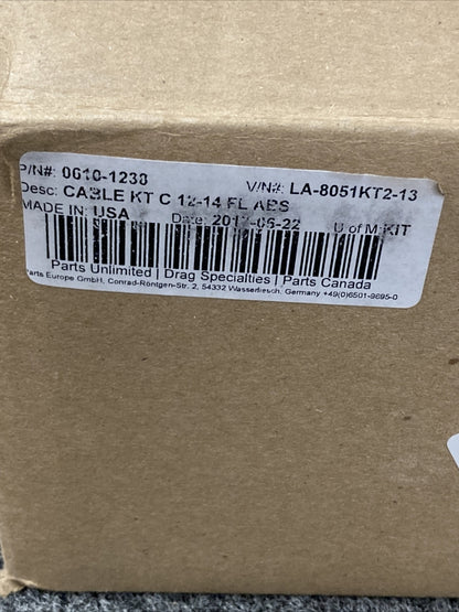 NEW LA CHOPPERS LA-8051KT2-13 CABLE KIT C12-14 FL ABS 0010-1230