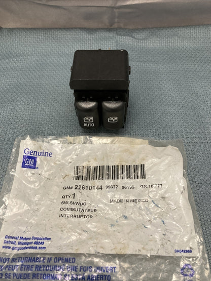 NEW GENUINE GM 22610144 SWITCH ASM, SIDE WINDOW (MASTER) *BLACK GR 10.777