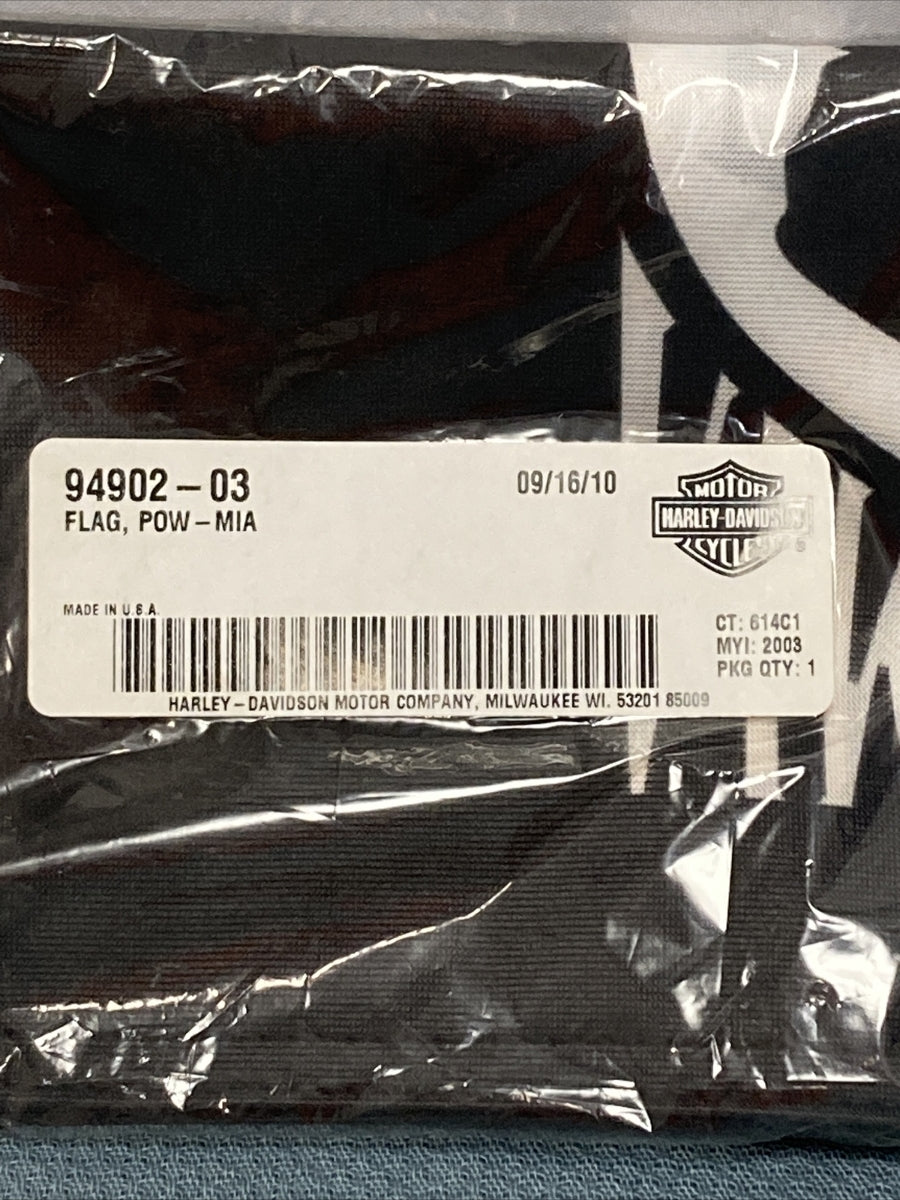 NEW GENUINE HARLEY-DAVIDSON 94902-03 FLAG, POW-MIA