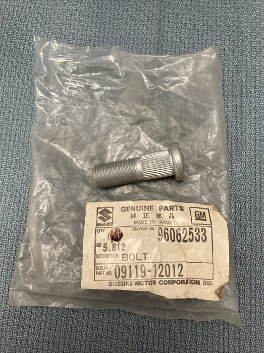NEW GENUINE SUZUKI 09119-12012 WHEEL LUG STUD GM 96062533 GR 5.812