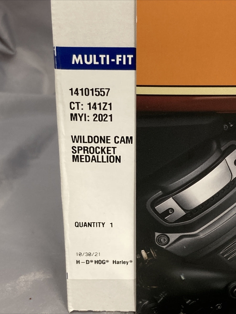 NEW GENUINE HARLEY DAVIDSON 14101557 WILD ONE CAM SPROCKET MEDALLIONS