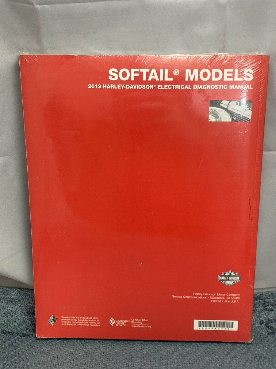 NEW GENUINE HARLEY-DAVIDSON 99498-13A ELECTRICAL DIAGNOSTIC MANUAL 2013 SOFTAIL