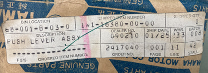 New Genuine Yamaha 1w1-16380-00-00 Push Lever Assembly