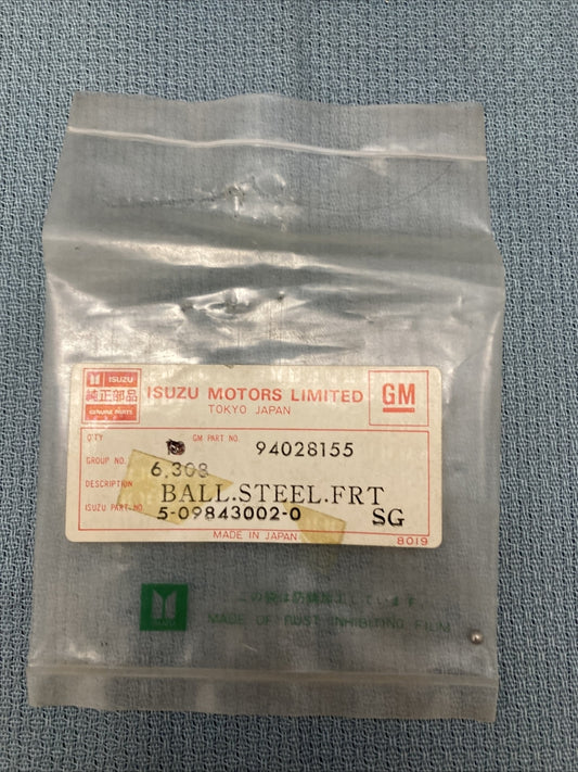 NEW GENUINE ISUZU 5-09843002-0 BALL, STEEL GM 94028155 GR 6.308