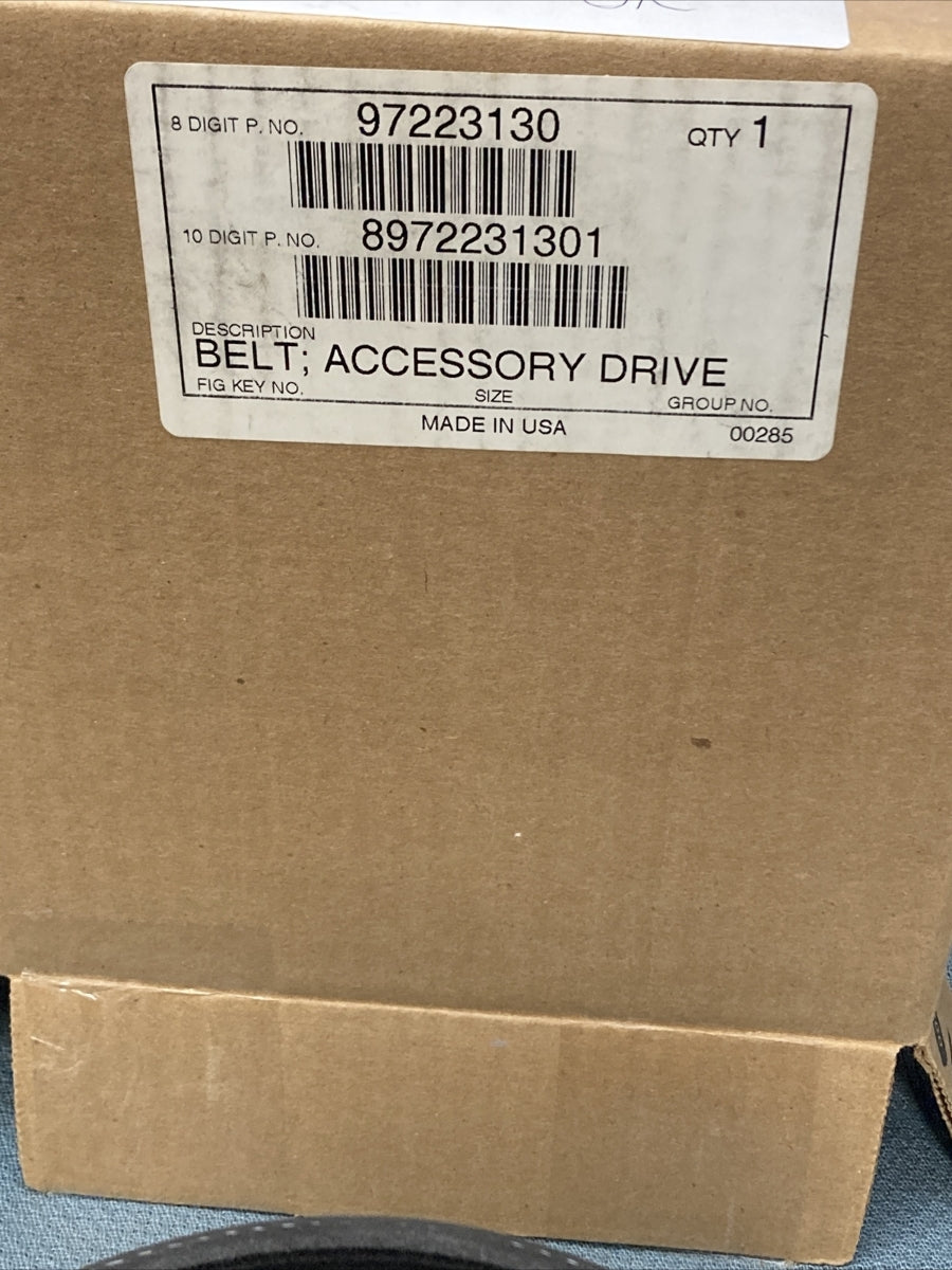 NEW GENUINE ISUZU 8972231301 BELT, ACCESSORY DRIVE GM 97223130 GR 1.066