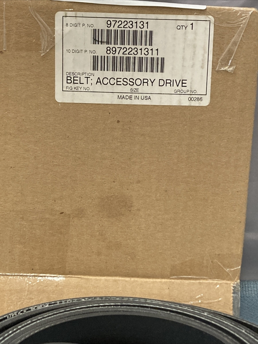 NEW GENUINE ISUZU 8972231311 BELT, ACCESSORY DRIVE GM 97223131 GR 1.066
