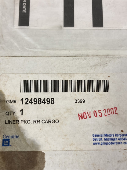 NEW GENUINE GM 12498498 LINER PACKAGE, CARGO/REAR COMPARTMENT GR 15.222