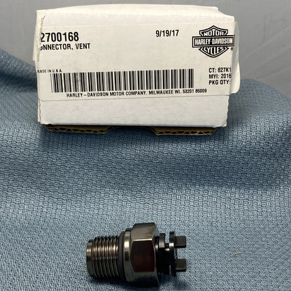 NEW HARLEY DAVIDSON 62700168 CONNECTOR ASSEMBLY VENT
