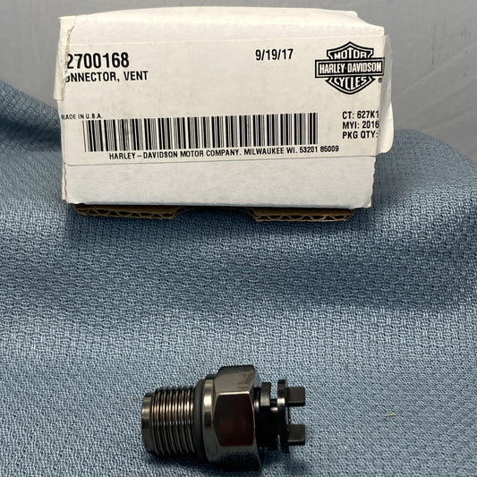 NEW HARLEY DAVIDSON 62700168 CONNECTOR ASSEMBLY VENT
