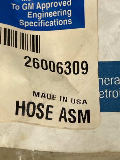 NEW GENUINE GM 26006309 HOSE, STEERING GEAR INLET GR 6.670