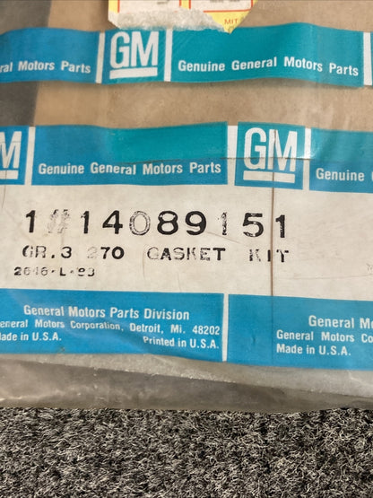 NEW GENUINE GM 14089151 INTAKE MANIFOLD GASKET SET GR 3.270