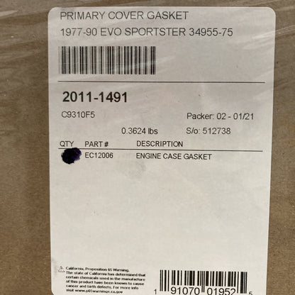 NEW COMETIC 34955-75 GASKET, chain cover