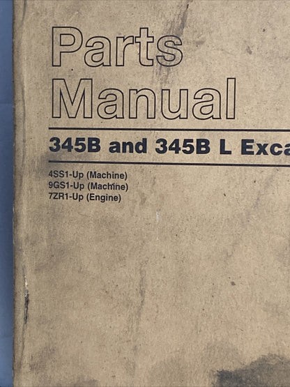 GENUINE CATERPILLAR SEBP2693-02 PARTS MANUAL 345B AND 345B L EXCAVATORS